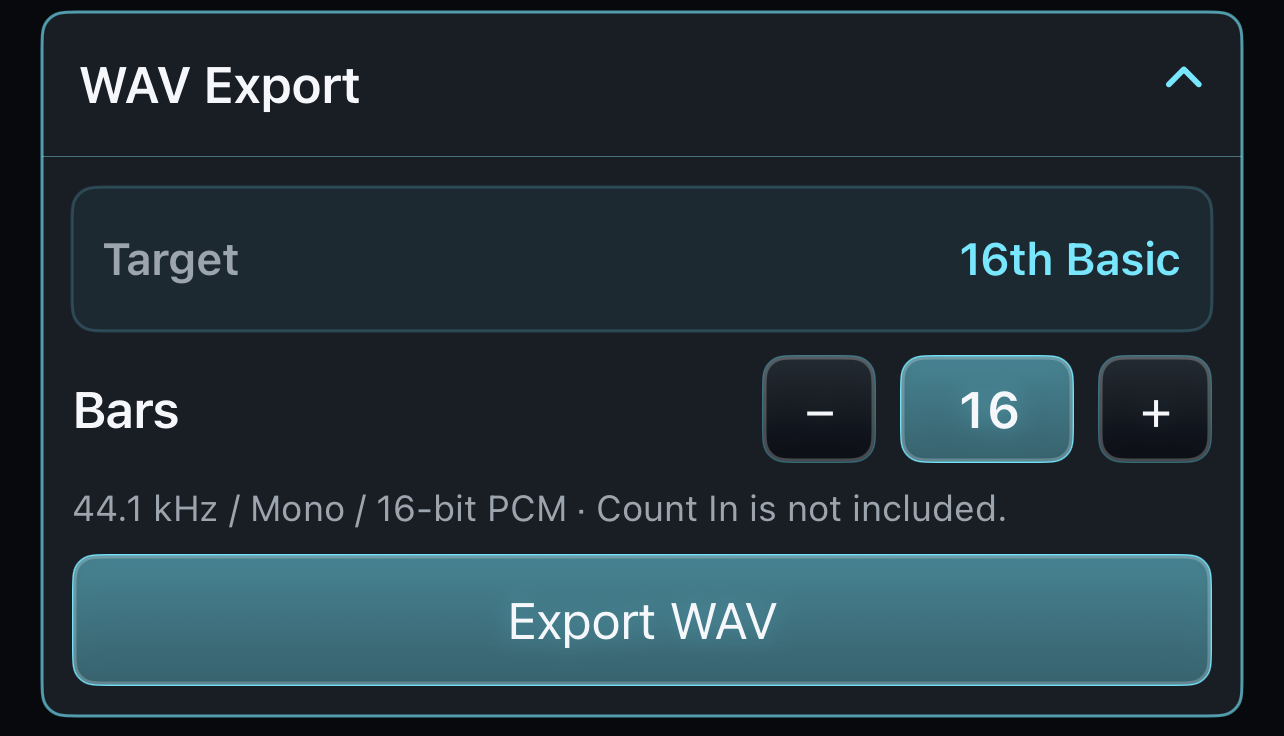 WAV Export
